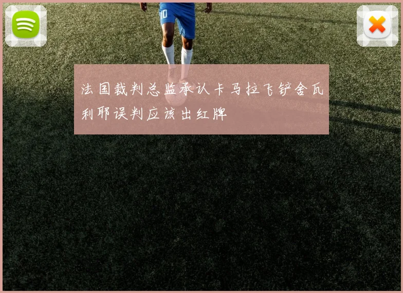 法国裁判总监承认卡马拉飞铲舍瓦利耶误判应该出红牌